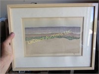 oregon dunescape framed print signed