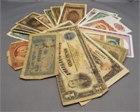 (26) Foreign bank notes. Most are WWII era.