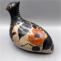 1970's Tonala Mexico Folk Art Pottery Quail Bird