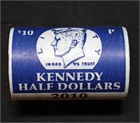 2010 P Kennedy Half Dollar BU Original $10 Roll