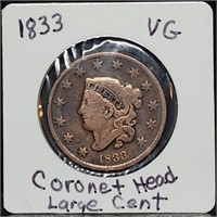 1833 US Large Cent