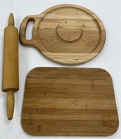 Rolling Pin and Cutting/Cheese Boards