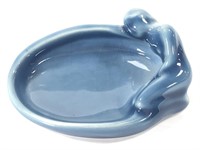 Rookwood Figural Tray, Dish 1953, Blue Glaze