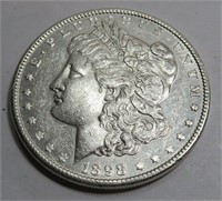 1898 AU grade Morgan Silver Dollar