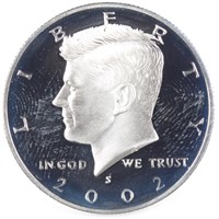 2002-S 90% Silver Proof Kennedy Half Dollar