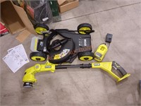 RYOBI 18V 12" 3 in 1 mower trimmer, and edger