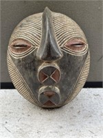 African Wood Carved Tribal Mask