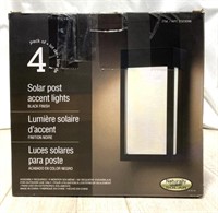 4 Pack Solar Post Accent Light (open Box)