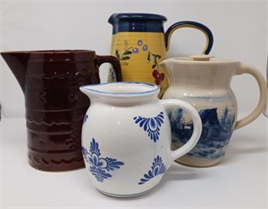 Assorted Pottery Pitchers