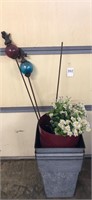Yard Decor, Artificial Flowers, & Flower Pots