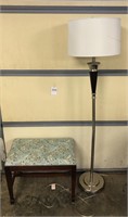 Decorative Bench & Lamp