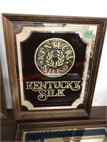 Kentucky Silk bourbon whiskey mirror