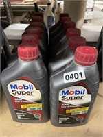 Lot (12) Mobil Super 10W-30 Motor Oil