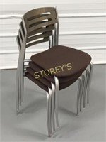 Chrome Chairs - Padded Seat - Bronze Looking