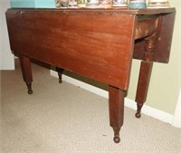 Early 19th Century Mahogany and Burl drop leaf