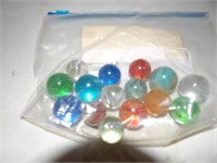 bag of mixed shooter marbles