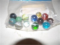 bag of mixed shooter marbles