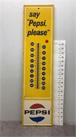 28" TALL 1967 PEPSI THERMOMETER