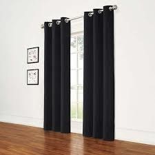 Eclipse Black Solid Thermal Grommet Room Darkening