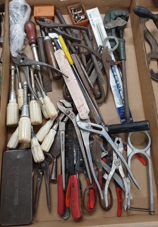large flat of various tools
