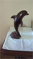HAND CARVED IRONWOOD DOLPHIN