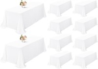 $200 10 Packs 90 x 132 Inch Tablecloth White