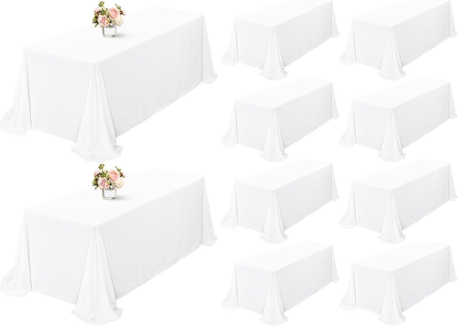 $200 10 Packs 90 x 132 Inch Tablecloth White