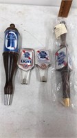 Lot of 4 PBR tap handles.  One is brand new in