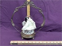 Wedding Cake Topper Silver Plated Brass W.A.R