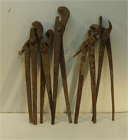 Five Blacksmith Pipe Wrenches