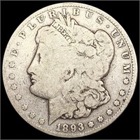 1893-CC Morgan Silver Dollar LIGHTLY CIRCULATED