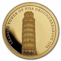 2023 Samoa 1/2 Gram Gold Leaning Tower Of Pisa