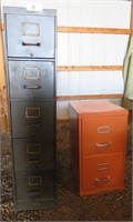 Pair Of Metal File Cabinets