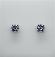 Alexandrite Silver Earrings