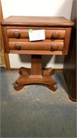 Antique Side Table w/ Two Drawers BR1