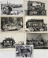 COLLECTION OF CIRCUS WAGON PHOTOGRAPHS