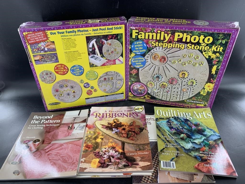 2 Family photos stepping stone kits new in box and