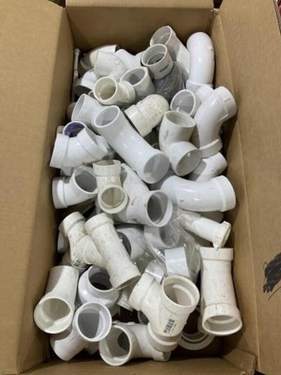 Box of 2inch, 1 1/2 inch PVC Fittings