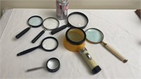 Magnifying Glasses including brass