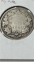 1885 25 cents key date, low mintage