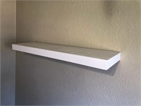 White floating shelf 36" x 10"
