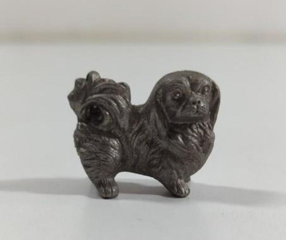 Vintage Spoontiques Pewter Miniature Pekingese