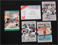 Lot of Sports Cards and Olympic Piece