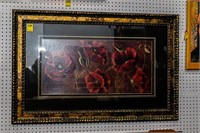 Large Floral Picture 30x46 with Ornate Frame