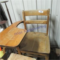wooden chair/ desk
