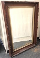 Wall Mirror with Deep Ornate Wooden Frame