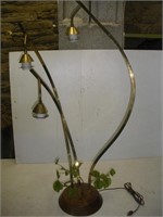 Mid-Century Modern Triple Floor Lamp, 40 inches