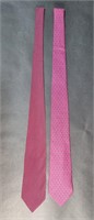 PAIR OF VINTAGE SILK TIES GHERARDIN & YVES ST.