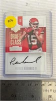 Reprint patrick mahomes card