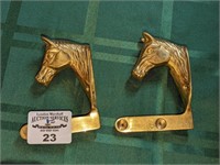 Brass Horse head hooks